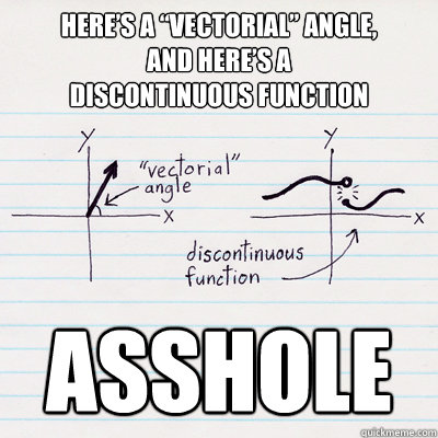 cartoon explanation of vectorial angles and discontinuous functions (found on Internet 3 August 2012)