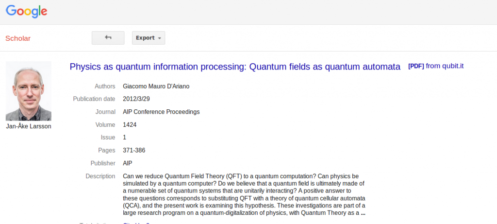 screenshot of Google Scholar